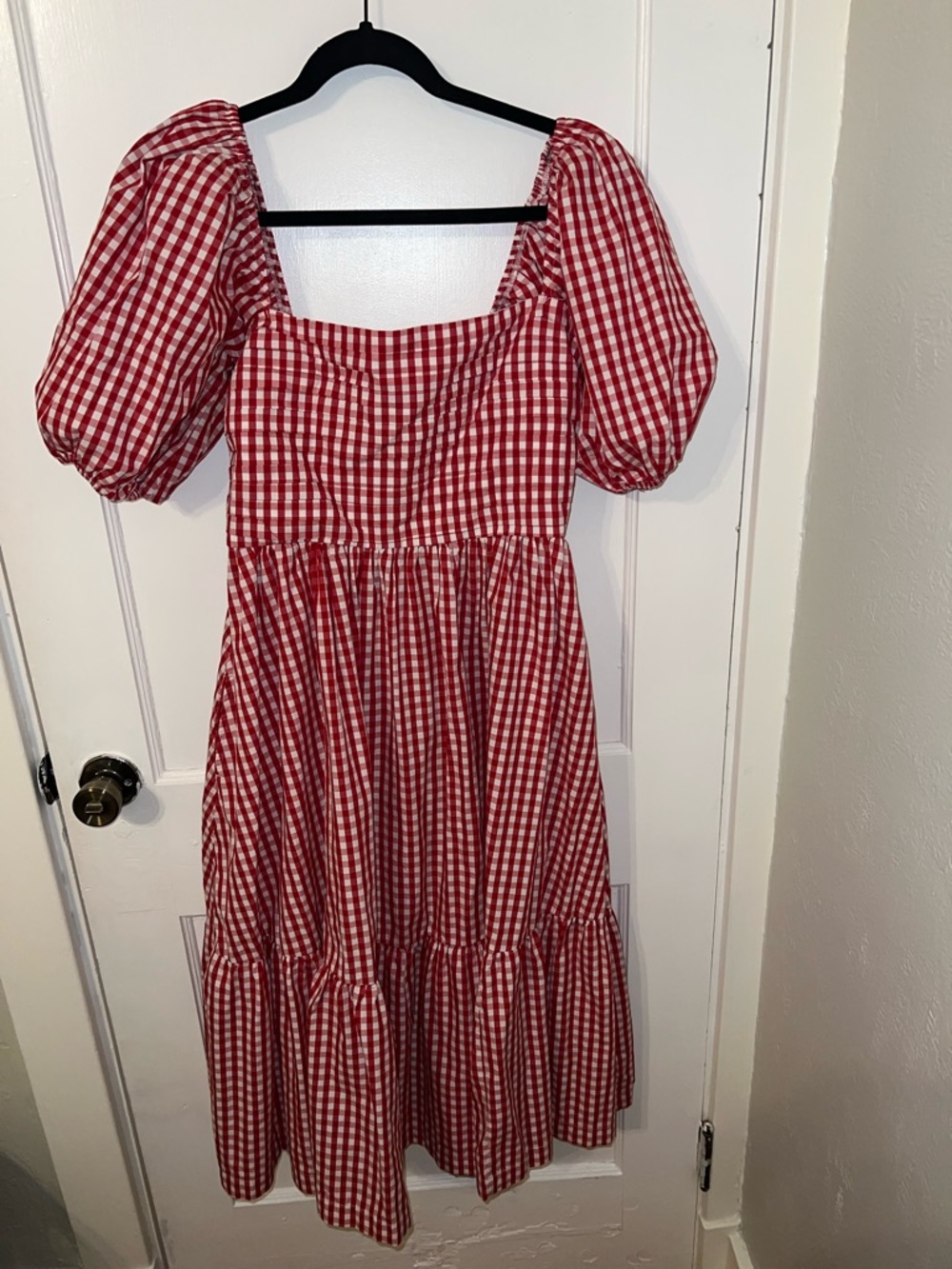 Abercrombie & Fitch Red and White Gingham Sundress